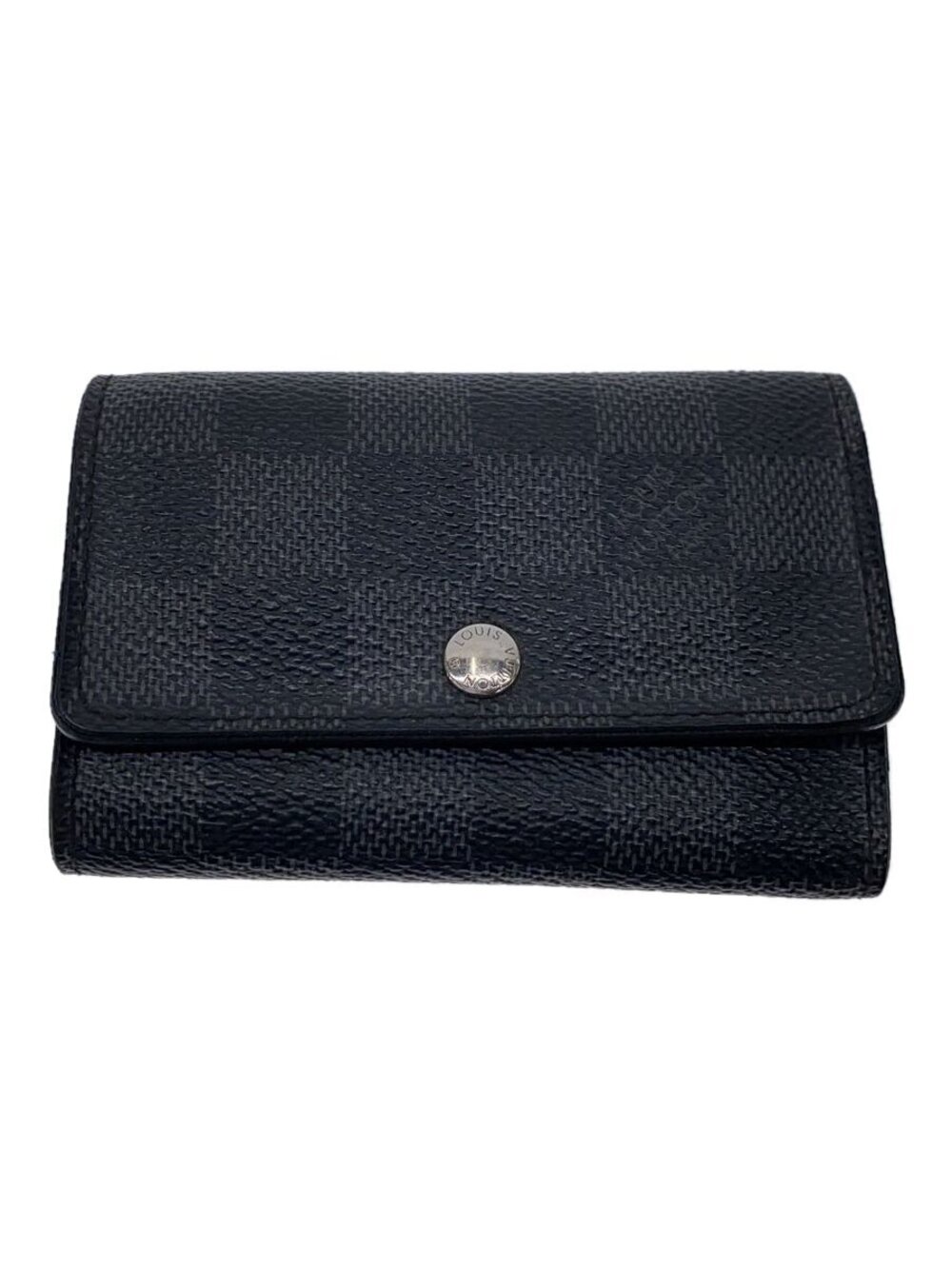 LOUIS VUITTON Multicles Damier Graphite Black Leather